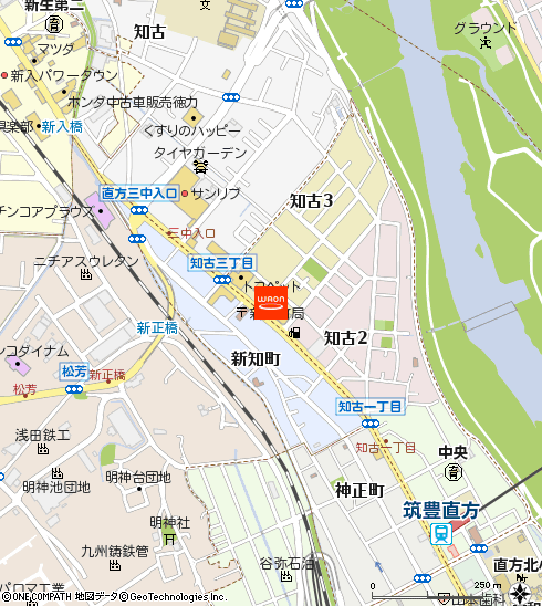 びっくり酒店 知古店付近の地図